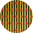 thumbnail image 1 of Ahgly Company Tapis Rond Lavable en Machine Intérieur Transitionnel Rouge Nuit, 6 Pieds Rond, 1 of 7