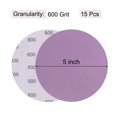 thumbnail image 2 of Unique Bargains 15 Pack 5-Inch Purple Sanding Discs 600 Grits Hook & Loop Professional Aluminum Oxide Sandpaper, 2 of 6