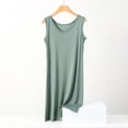 thumbnail image 2 of Timegard Sleep Wear for Women Plus Size V Neck Tank Top Loose Comfy Solid Color House Dress Homewear, 2 of 6