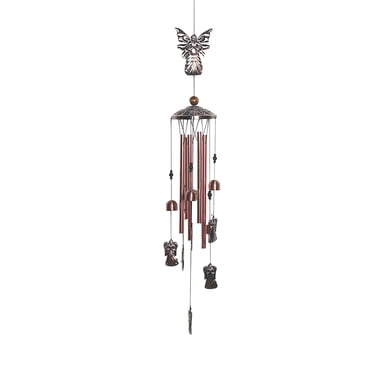 Dvkptbk Vintage Wind Chimes Vintage Métal Fer Wind Chimes Décoration de Balcon Couleur Cuivre Décoration Suspendue Extérieure Wind Chimes