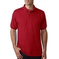 thumbnail image 4 of Hanes Cotton-Blend Men`s Jersey Polo, XL, Deep Red, 4 of 7