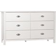thumbnail image 1 of Kayla 6 tiroirs Commode, blanc, 1 of 9