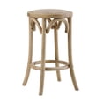 thumbnail image 1 of Tabouret de Comptoir Sans Dossier Whit Avec Assise en Rotin, Naturel, 1 of 4
