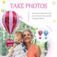thumbnail image 3 of MasteelfCA 4 Pcs Hot Air Balloon Shape Aluminum Film Balloons Party Balloons Photo Props, 3 of 8