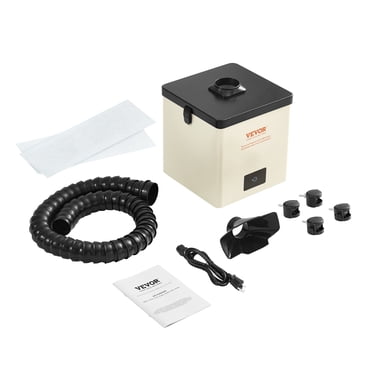 VEVOR Solder Fume Extractor, 100W Soldering Smoke Extractor with 3-Stage Filters, 240 m³/h Strong Suction Smoke Absorber and Purifier for Soldering, Engraving, DIY Welding, Salon