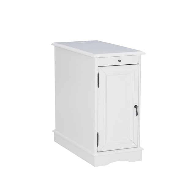 Table d'appoint Ortiz, Blanc