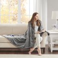 thumbnail image 4 of Home Essence Apartment Heated microlight to teddy fleece throw, 4 of 7
