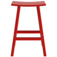 thumbnail image 3 of Florence Tabouret de Bar Extérieur 29 Pouces Siège de Selle en Plastique HDPE Rouge, 3 of 6