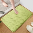 thumbnail image 4 of TIMIFIS Bathroom Rugs Thickened Slow Antimissile Foam Fleece Absorbent Floor Mat Kitchen Mat Bathroom Non-Slip Mat 40X60cm Carpet Rug, 4 of 6
