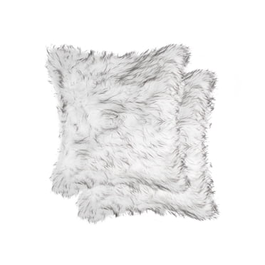 COUSSIN EN FAUSSE FOURRURE BELTON 18"X18" 2 PQT