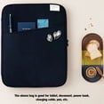 thumbnail image 4 of Shengyu 1/2/3 Tablet Sleeve Bag Laptop Pouch Soft Computer Handbag Notebook Keyboard Storage for Zipper Closure Mouse Organizer Business Dark blue 11inch 1 Pc, 4 of 6