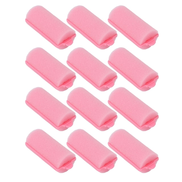 Ensemble de Rouleaux à Cheveux, 12 Pcs d'Éponge en Mousse pour Cheveux, Éponge pour Rouleau à Cheveux, Fer à Friser Fabriqué avec Expertise. l'Ensemble Comprend 12 Rouleaux Éponge Roses Légers d'Une Taille Compacte d'Environ 7 x 3 cm (2,8 x 1,2 Pouces). Fabriqué à Partir d'Une Éponge Douce pour la Peau et d'Un Matériau PP durable, Ces Rouleaux Sont Conçus pour des Boucles Naturelles Sûres et Sans Chaleur, Sans Abîmer les Cheveux. Convient pour la Maison et les Voyages.