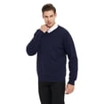 thumbnail image 4 of TOPTIE Chandail à Manches Longues en Coton pour Hommes Col en V Basique Conçu, 4 of 8