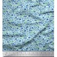 thumbnail image 1 of Soimoi Toile Imprimée Aquarelle de Fleurs en Coton 56 Pouces de Large, 1 of 3