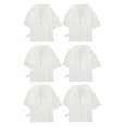 thumbnail image 1 of Nestingho 6 Pcs Cotton Shower Robe Versatile Usage Disposable For Spa Sauna Relaxation, 1 of 8
