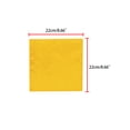 thumbnail image 3 of INSPIRE CHIC Men's Pocket Square Solid Color Handkerchiefs Self-folded For Wedding Party Yellow One Size, 3 of 4