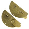 thumbnail image 4 of Retro Brass Chinese Dynasty Style Furniture Door Pull Handle Knock Lock Latch, 4 of 9