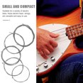 thumbnail image 3 of FESTFENDS 5 Pcs Cordes Basses Électriques en Alliage Argenté Plaqué de Remplacement pour Instrument Guitare Basse Pièces, 3 of 8