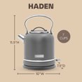 thumbnail image 4 of Haden Chelsea Bouilloire Électrique 1,7 Litre avec Base, Gris & Chrome, 4 of 9
