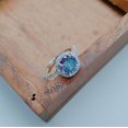 thumbnail image 1 of Natural Alexandrite Ring, 925 Sterling Silver Ring Color Change Stone Ring, Round Cut Alexandrite Ring, Ring for Gift, 1 of 3