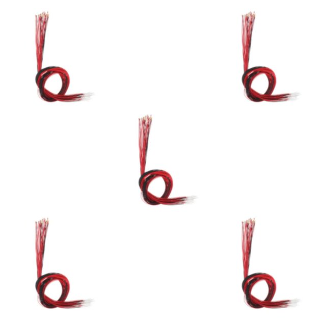 Maytalsory 10/Set Train LED Light Fairy Garden Lamp Post 3V Lawn Red Light 30cm 5Set