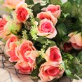 thumbnail image 3 of ziyahi Artificial Rose Garland Simulation Flower Vine Floral Decor Wall Hanging Plastic artificial Flower Rattan, Champagne, 3 of 8