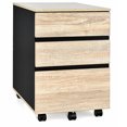 thumbnail image 1 of Costway Classeur Mobile à 3 Tiroirs Armoire de Classement Vertical pour Bureau à Domicile, 1 of 10