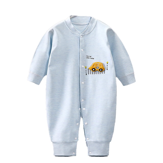 Pyjama Confortable pour Garçons Manches Longues - Combinaison de Pyjama pour Printemps et Été