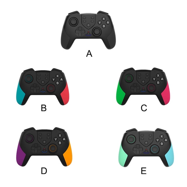 Manette de Jeu Sans Fil à Vibrations, Joystick Compatible Bluetooth; Manette Sans Fil de Remplacement pour Nintendo Switch, Noir