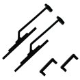 thumbnail image 1 of Milaget RC DIY Modified Accessories Accessories Decorative Parts Replacement DIY Trailer Wiper door handle, 1 of 9