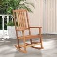 thumbnail image 3 of Gymax Rocking Chair High-Back Outdoor Rocker with Smooth Rocking Base for Backyard, 3 of 8