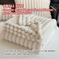 thumbnail image 1 of 1pc Thickened Blanket Soft And Comfortable Faux Rabbit Hair Reversible Blanket Thermal Fleece Blanket Nap Blanket Air Conditioning Blanket Office Gift Blanket Perfect For All Seasons, 1 of 6