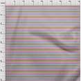 thumbnail image 3 of oneOone Organic Cotton Voile Fabric Chevron & Greek Key Block Print Fabric BTY 42 Inch Wide, 3 of 4