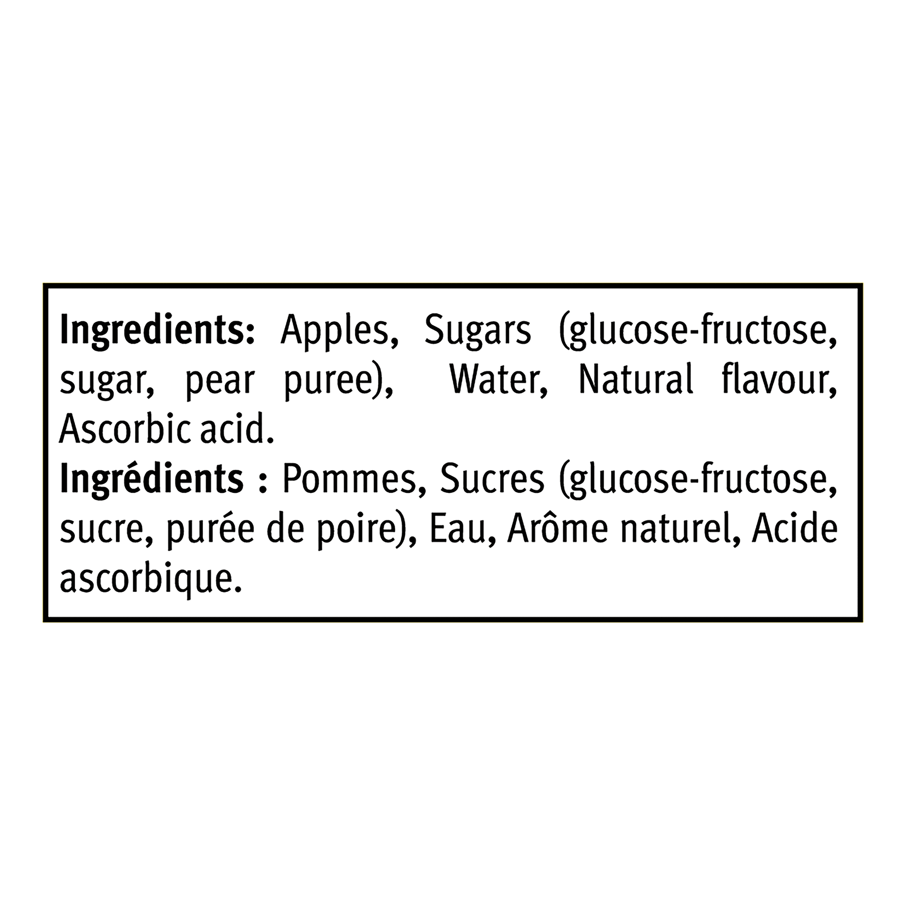 Mott's Fruitsations Originale Compote de Pommes à la Poire