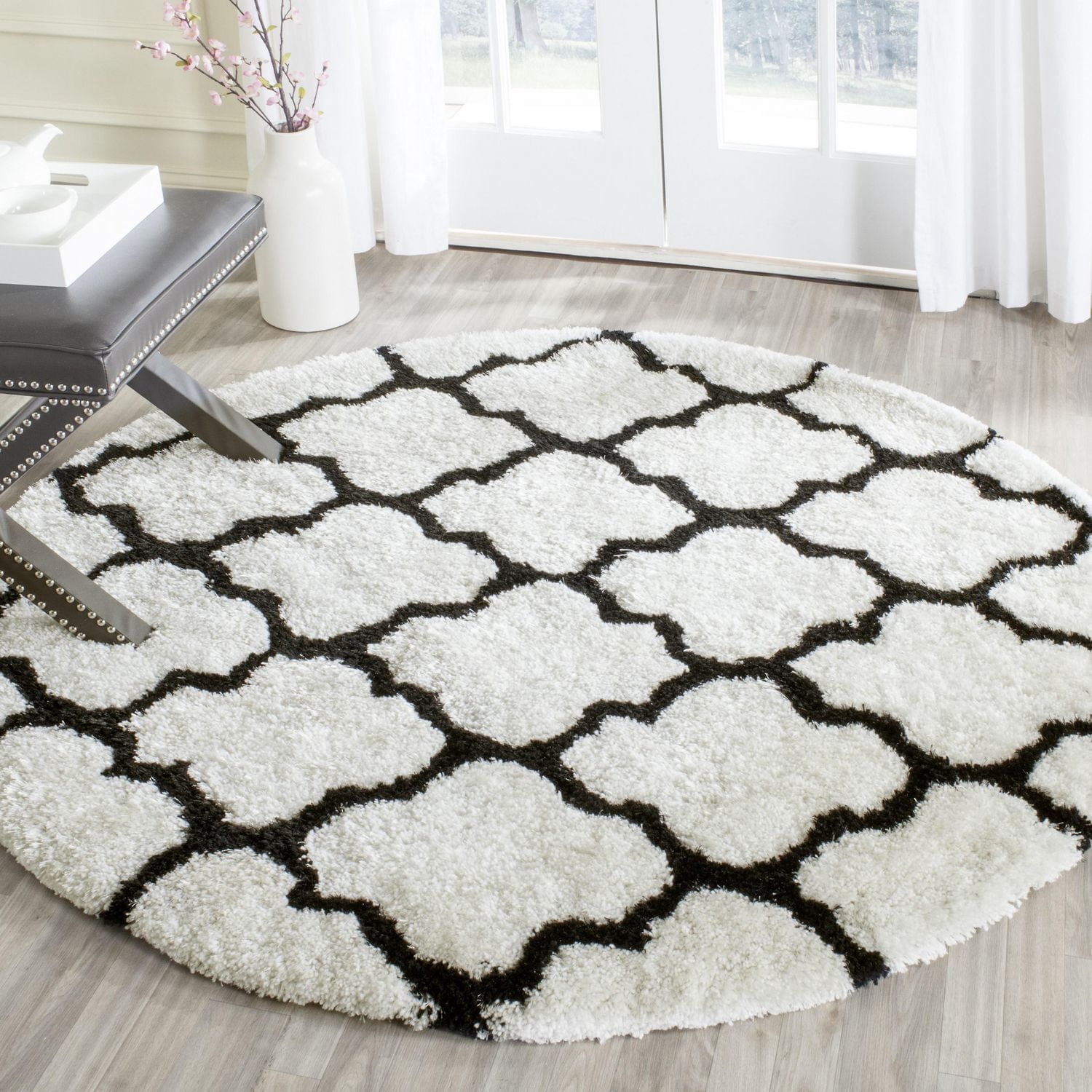 Safavieh Barcelona Anabelle Tapis Peluche Shag Géométrique