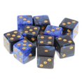 thumbnail image 2 of Milaget dés Six Faces D6 Ensemble de dés Numériques pour Jeu RPG Bleu Noir, 2 of 6