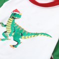 thumbnail image 3 of Tenue d'Intérieur Imprimé Dinosaure Parent-Enfant Col à Manches Longues Ensemble Robe Parents et Enfants, 3 of 6