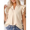 thumbnail image 4 of Admvng Hauts pour Femmes Décontractés Sans Manches à Col Rond Blouse Unie Chandail Camisole T-Shirt P-2TG, 4 of 8