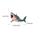 thumbnail image 4 of VONKY Simulation Marine et Animal Marin Durable Animal Marin Réaliste Requin Mégalodon, 4 of 6