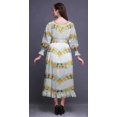 thumbnail image 4 of Bimba Tie-Dye Women Cotton Smocked Boho Renaissance Long Ruffle MaxiDress-XX-Large, 4 of 5