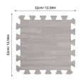 thumbnail image 2 of OUNONA 8Pcs Soft Grey Foam Puzzle Floor Mats Portable Interlocking Work Out Mats, 2 of 6