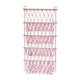thumbnail image 4 of Hanging Organizer Plush Toy Storage Bedroom Books Stuffed Animal Net Hammock Pink, 4 of 8