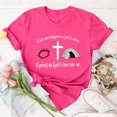 thumbnail image 4 of LUOGENLI T-shirts pour Femme pour Femmes T-Shirt Décontracté à Imprimé de Lettres Col Rond Manches Courtes T-Shirt Plusieurs Couleurs T-shirts pour Femmes T-shirts Graphiques Fête de la Saint-Patrick S, 4 of 5