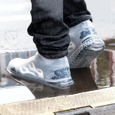 Rdeghly Couvre-Chaussures en Silicone Antidérapants et Imperméables, Protecteurs de Chaussures pour Protection Intérieure Extérieure, Couvre-Bottes de Pluie, Surchaussures de Pluie