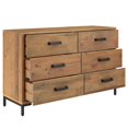 thumbnail image 2 of vidaXL Buffet Brun 110x35x70 cm Pin Massif, 2 of 5