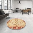 thumbnail image 3 of Ahgly Company Indoor Rectangle Abstract Mustard Yellow Oriental Area Rugs, 7' x 10', 3 of 6