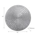 thumbnail image 2 of Round Pvc Lace Placemat Silver - Set of 12, 2 of 3