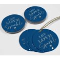 thumbnail image 4 of Inkdotpot Silver Foil Paper Hang Tags Let Love Sparkle Wedding Favor Tags 100 Pieces, 4 of 6
