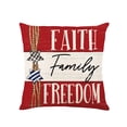 thumbnail image 1 of Housses de Coussin Taie d'Oreiller 18X18 Pouces Soleil Étoile Indépendant Drapeau du 4 Juillet Taie d'Oreiller Housse de Coussin Taie d'Oreiller Douce Housse de Coussin Décorative Housses de Coussin 18X18, 1 of 7