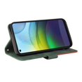 thumbnail image 4 of Étui pour Motorola Moto G9 Power Portefeuille en Cuir Livre à Rabat Folio Support Vue Couverture - Vert, 4 of 5